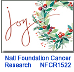 Joy Wreth charity holiday card supporting the National Foundation for Cancer Research