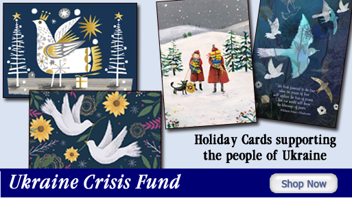 Cards supporting Ukraine Crisis Fund