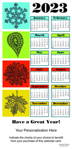 Seasonal Symbols Calendar Card