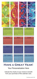 Fluid Abstract Calendar Card