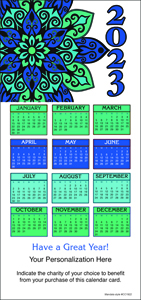 Mandala Calendar Card