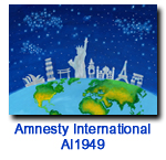 AI1949 We Are One World charity holiday card supporting Amnesty International