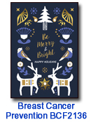 Merry & Bright charity holiday card supporting Breast Cancer Prevention Partners