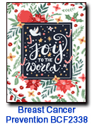 Joy to the World card supporting Breast Cancer Prevention