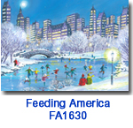 FA1630 Moonlight Skate Christmas Card