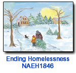 NAEH1846 Bringing Home the Tree Holiday Card