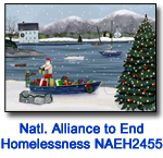 Frosty Harbor card supporting National Alliance to End Homelessness