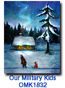 OMK1832 Almost Home Charity Holiday card