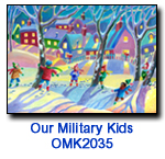Snowball Delight card supporting Our Military Kids