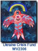 Peace Bird card supporting Ukraine Crisis Fund