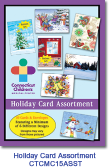 Assortment of 10 holiday cards supporting Connecticut Children's Medical Center