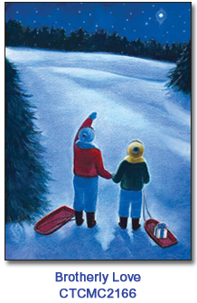 Brotherly Love Charity Holiday Card supporting Connecticut Children's Medical Center