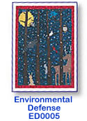 Forest at Night card supporting Environmental Defense