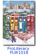 Literary City charity holiday card supporting ProLiteracy