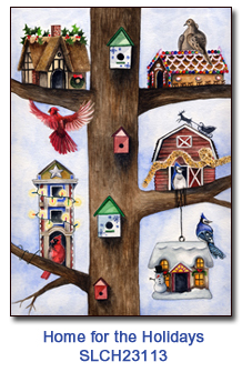 Home For The Holidays charity Christmas card supporting St. Louis Children's Hospital