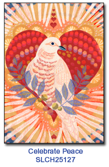 Celebrate Peace charity Christmas card supporting St. Louis Children's Hospital